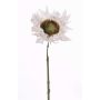 Tournesol artificiel JANIKA, blanc, 60cm, Ø13cm