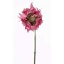 Tournesol artificiel JANIKA, rose, 60cm, Ø13cm