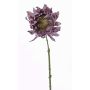 Tournesol artificiel JANIKA, lilas foncé, 60cm, Ø13cm