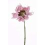 Tournesol artificiel JANIKA, rose pâle, 60cm, Ø13cm