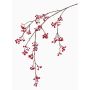 Branche décorative de symphorine GESA avec baies, rouge, 120cm