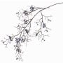 Branche décorative de symphorine GESA avec baies, bleu, 100cm