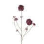 Fleur artificielle Skimmia KANUT, rouge bourgogne, 90cm, Ø4-8cm