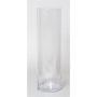 Grand vase cylindrique SANSA OCEAN, en verre transparent, 50cm, Ø15cm