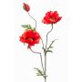 Coquelicot décoratif LOPEZ, rouge, 90cm