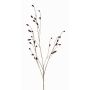 Branche artificielle de Mûres CANO avec fruits, rouge bourgogne, 105cm
