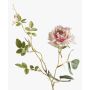Rose artificielle BEATA, rose-blanc, 75cm