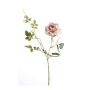 Rose artificielle BEATA, rose-blanc, 75cm