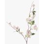 Branche de pêcher artificiel CAMILLES, rose-blanc, 80cm
