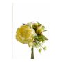 Bouquet de pivoines décoratives HASTIO, aneth, jaune-vert, 20cm