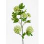 Fleur artificielle boule de neige JUVIA, vert, 75cm