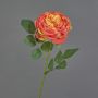Fleur artificielle rose sur tige VERITA, orange, 65cm