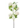 Branche artificielle boule de neige FONTE, crème, 75cm
