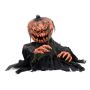 Figurine décorative d'Halloween citrouille zombie ROVIGO, fonction sonore, LEDs, 50cm