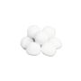 Élément décoratif de Noël boules de neige PERDITA en ouate, 10 pièces, 7,5cm