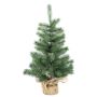 Sapin de Noël artificiel RIJEKA, sac en jute, 45cm, Ø30cm