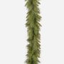 Guirlande de sapin en tissu EDINBURGH, verte, 275cm, Ø25cm