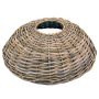 Panier pour sapin de Noël JERICHO en rotin, gris-marron, 25cm, Ø105cm