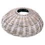 Panier pour sapin de Noël JERICHO en rotin, blanc chaux, 18cm, Ø62cm