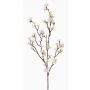Branche de cerisier artificielle ARIELLE avec fleurs, blanche, 100cm, Ø1,5-3,5cm