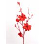 Fleur artificielle de magnolia SANDY, pailletée, rouge, 115 cm