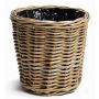 Cache-pot en osier NICOLINA, beige, 24cm, Ø26cm