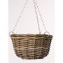 Panier suspendu beige NICOLINA, 18cm, Ø30cm