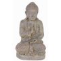 Figurine de Bouddha SHANTA, assis en train de méditer, gris, 45cm