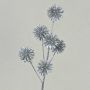 Fleur de bleuet artificielle BIRNA, pailletée, argentée, 55cm, Ø5cm
