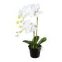 Orchidée Phalaenopsis artificielle WENJAN, pot décoratif, racines, blanc, 55cm
