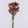 Fleur en tissu Botte de chrysanthèmes WEMKE, rouge bourgogne, 35cm