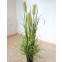 Herbe de la Pampa en plastique TALINDA avec des panicules, vert, 120cm