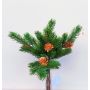 Fausses branches de sapin BERHANE en botte avec des pommes de pin, vert, 35cm