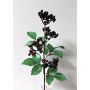 Branche de baies de sureau décorative CHATANGA avec des fruits, rouge bourgogne-noir, 60cm