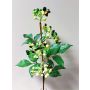 Branche de baies de sureau décorative CHATANGA avec des fruits, vert-rouge, 60cm
