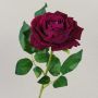 Rose artificielle en velours MANGFALL, fuchsia, 75cm, Ø13cm