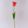 Tulipe perroquet artificielle PETSCHORA, orange, 65cm