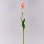 Tulipe perroquet artificielle PETSCHORA, abricot-rose, 65cm