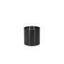 Cache-pot ALVARO en acier inoxydable avec roulettes, anthracite, 36,5 cm, Ø 35 cm