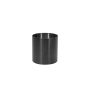 Cache-pot ALVARO en acier inoxydable avec roulettes, anthracite, 41,5 cm, Ø 40 cm