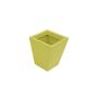 Cache-pot en plastique DUARTE, jaune, 39 x 39 x 45 cm