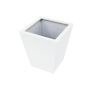 Pot de fleurs ORNELLO, blanc, 50 x 45 x 45 cm