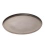 Plateau décoratif rond en métal MELDOF, noir, 2cm, Ø55,5cm