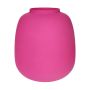 Vase en verre CAYDENCE, fuchsia mat, 25,3cm, Ø22,2cm