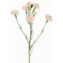 Branche de fleur artificielle, œillet PIARA, rose pâle, 60cm, Ø3-5cm