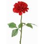 Dahlia synthétique TINKALA, rouge, 60cm, Ø12cm