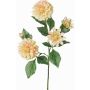 Branche décorative de dahlia synthétique QUINKA, crème-rose, 70cm