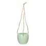 Pot suspendu Dolomit DOMINGOS, vert menthe, 8,5/44 cm, Ø 10,8 cm