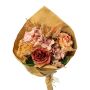 Bouquet de fleurs artificielles de rose, d'hortensia et de skimma FORTA, orange-saumon-vieux rose, 50cm