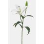 Fleur synthétique lys tigré MIXLON, blanche, 55cm, Ø13cm